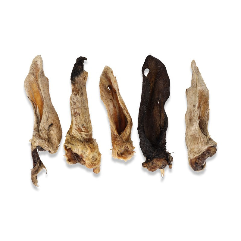 Oreilles de chèvre avec poils - friandise de mastication pour chiens