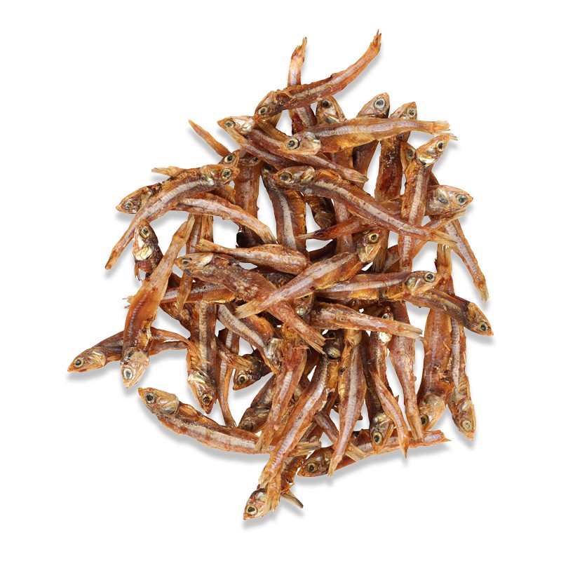 Petits poissons séchés Hapki - friandises naturelles pour chiens et chats