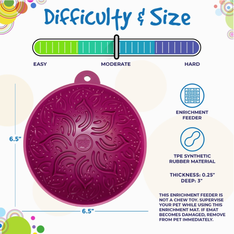 Garden of Ealin'Tipsy Bowl - Bol de léchage pour chiens et chats - Sodapup