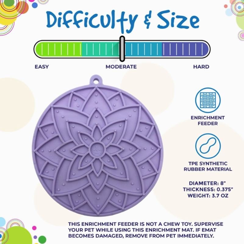 Tapis de Léchage Lotus pour chiens - Sodapup