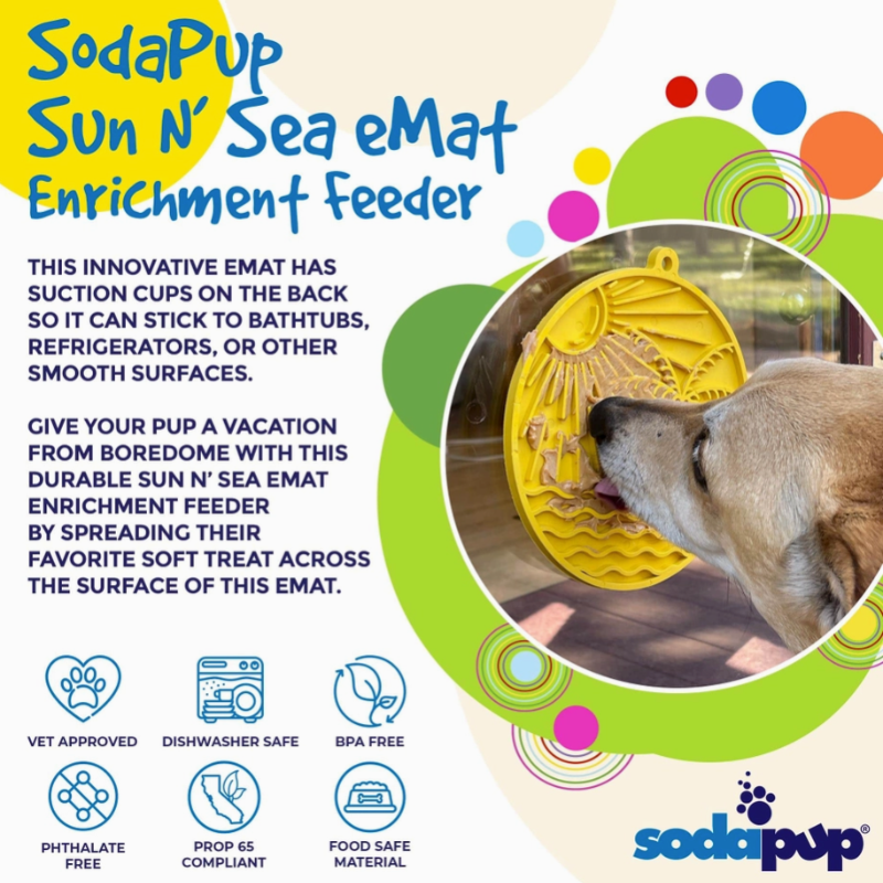Tapis de Léchage Sun'n'Sea pour chiens - Sodapup