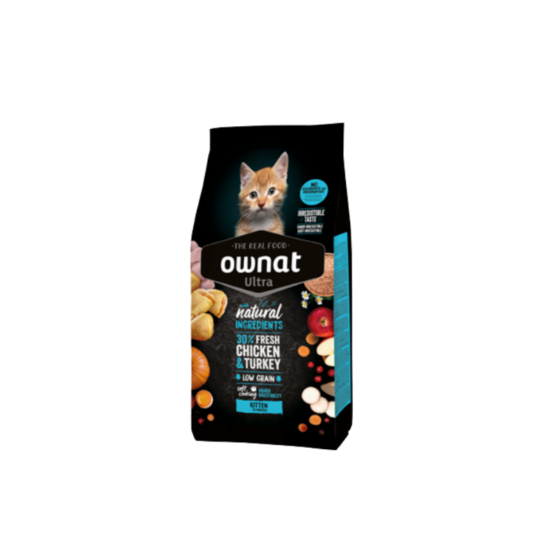 OWNAT Ultra Kitten - croquettes Low Grain pour chatons