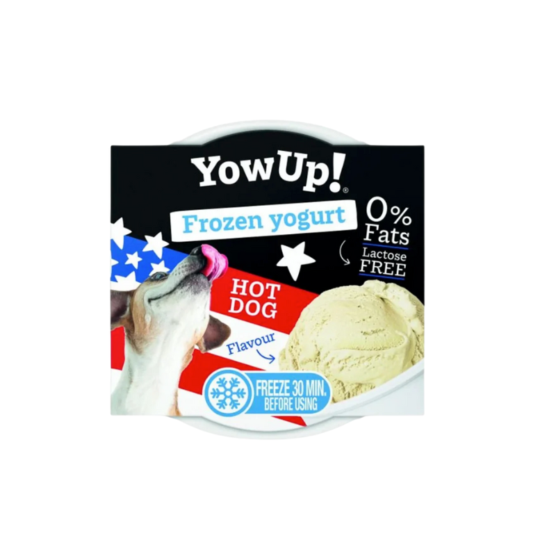 Yaourt glacé pour chiens - Hot Dog et Fromage - Yow Up