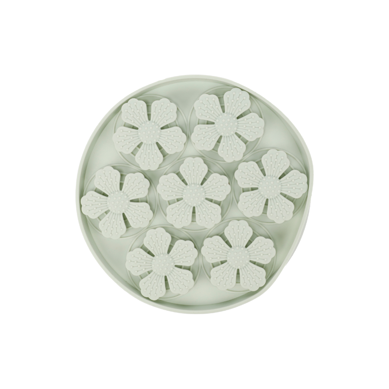 Tapis de léchage Fleurs rond pour chiens - Flamingo