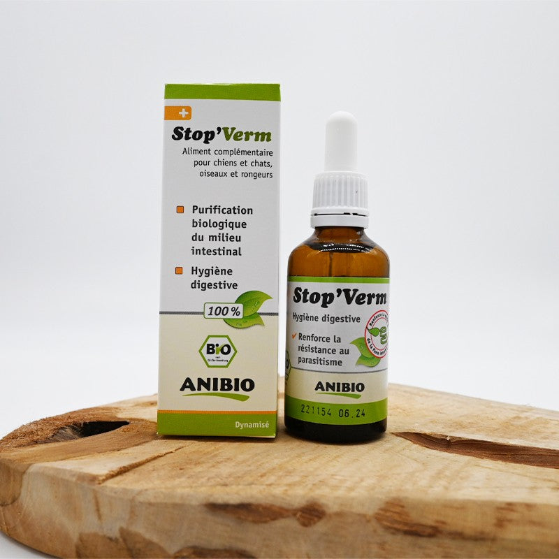 Stop'Verm - Vermifuge pour chiens et chats - ANIBIO