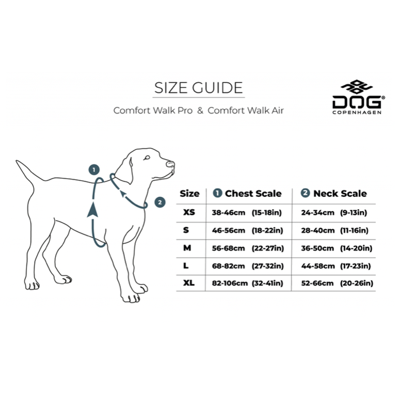 Harnais Comfort Walk Hair - DOG COPENHAGEN