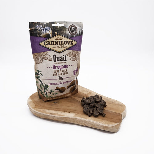Carnilove Soft Snack - Caille et Origan friandises semi-humides pour chiens