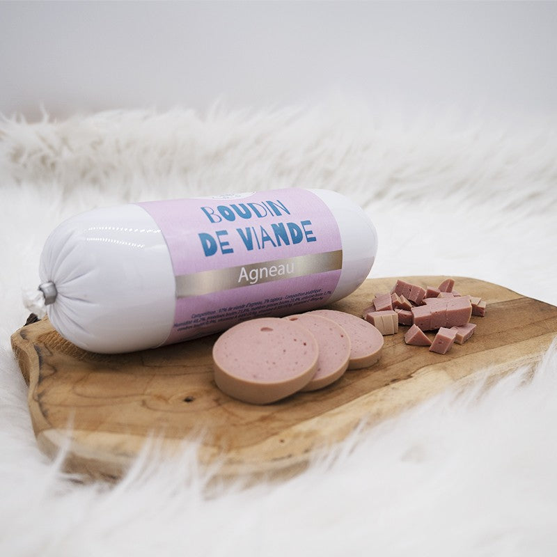 Boudin de viande Agneau - friandise pour chiens et chats