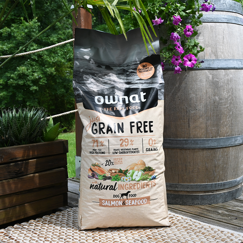 OWNAT - Just Grain Free sans céréales pour chiens saumon & fruits de mer