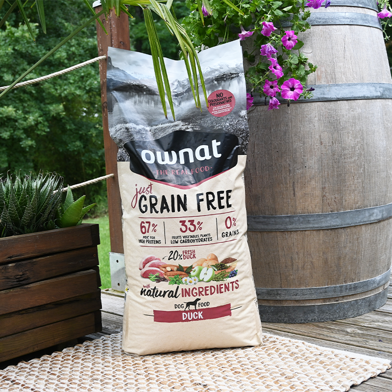 OWNAT - Just Grain Free sans céréales pour chiens canard