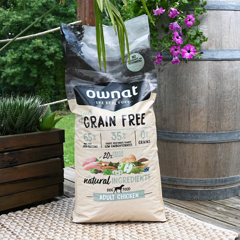 OWNAT - Just Grain Free sans céréales pour chiens adultes poulet